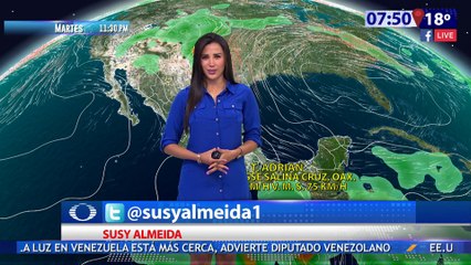 Susana Almeida Pronostico del Tiempo 10 de Mayo de 2017
