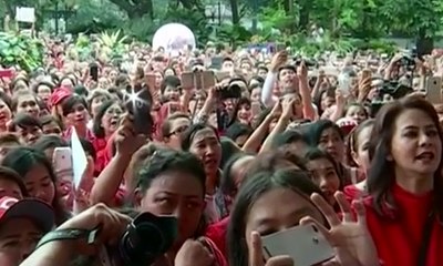 Pendukung Ahok, Addie MS, dan Djarot Nyanyikan Lagu Nasional