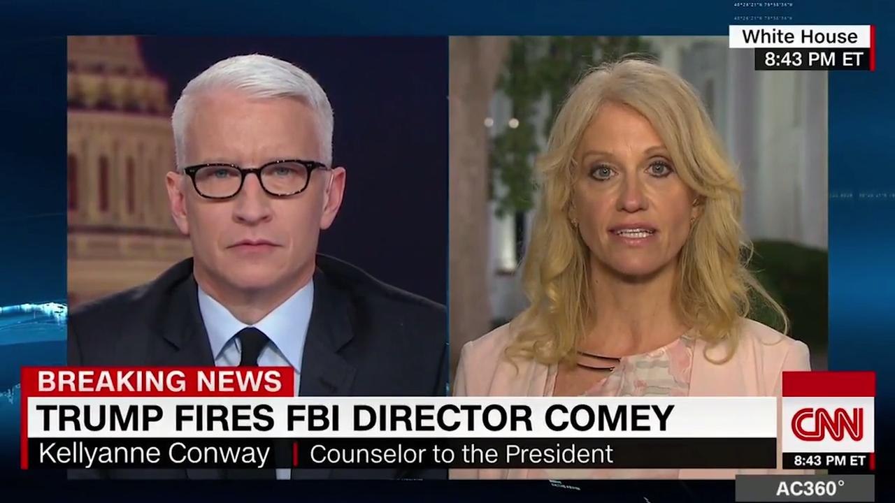 Kellyanne Conway Defends Firing of James Comey on CNN | THR News