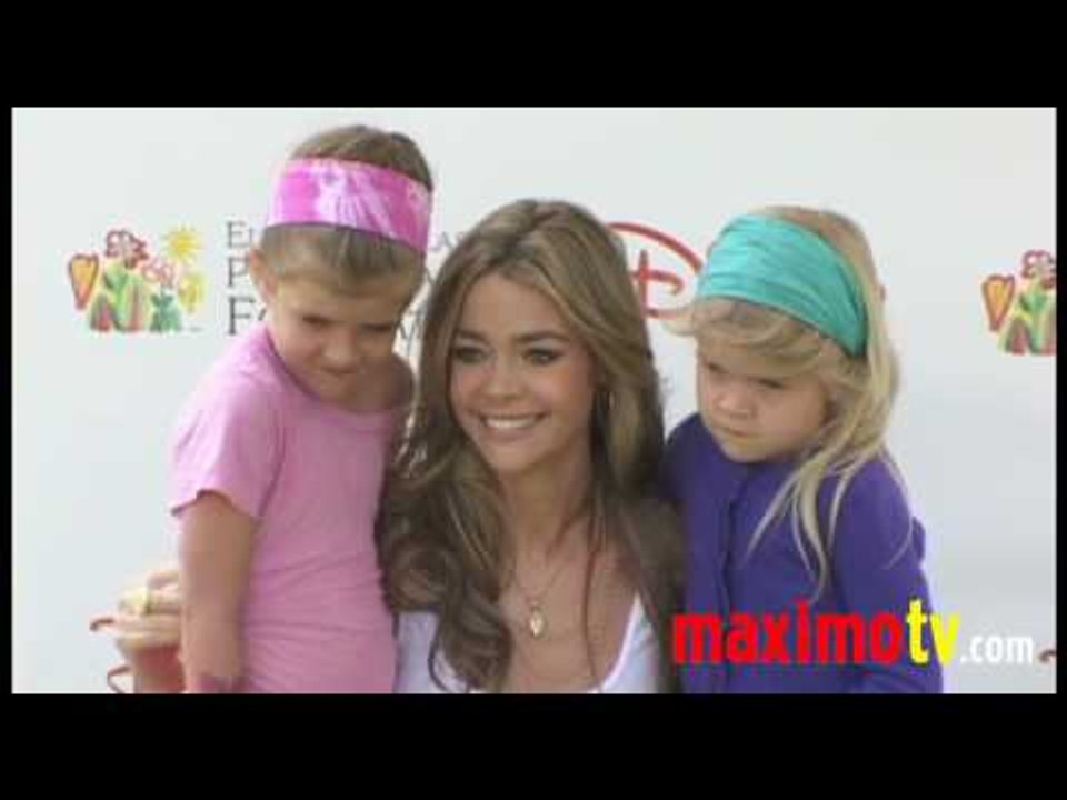 Denise Richards and Kids Arrive at "A Time For Heroes" Celebrity Picnic June 13, 2010