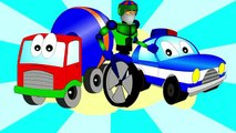 Cartoon about a train. Learning colors. Locomotives, trains and cars for children