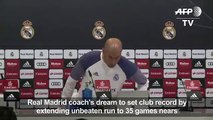 Real Madrid eyes record  Zidane