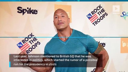 The Rock might actually run for president in 2020