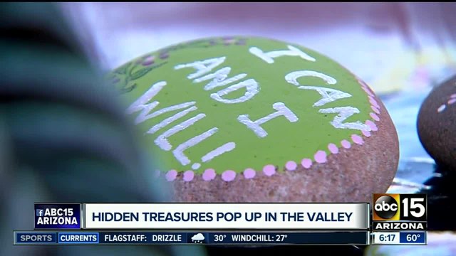 Hidden treasurers pop up in the Valley to cheer up people