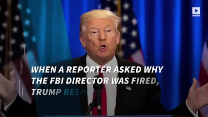 Trump defends himself after firing James Comey