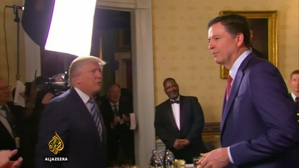 President Trump defends sacking of FBI chief James Comey