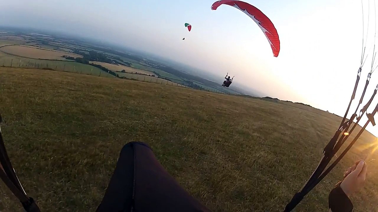 Paragliding at Dusk