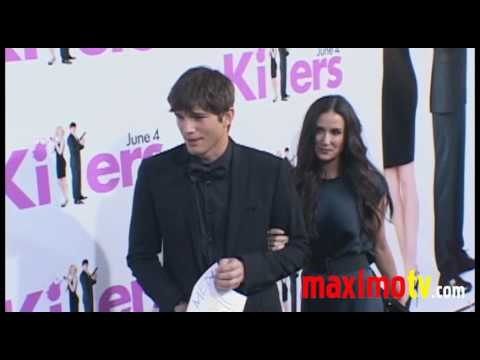 Demi Moore and Ashton Kutcher Arriving at KILLERS Premiere