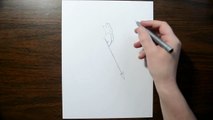 3D Drawing of Cupid - Trick Art on Line Paper Illusion-5