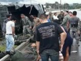 Último informe sobre el accidente del carro militar que dejó dos uniformados muertos