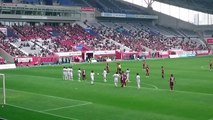 20160327 ヴィッセル神戸vs鹿島アントラーズ 後半11分 渡邉千真FK