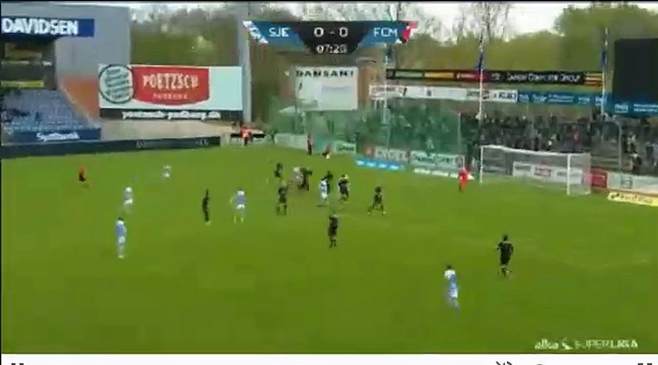 Markus Halsti Own Goal HD - Sonderjyske 1-0 Midtjylland 12.05.2017