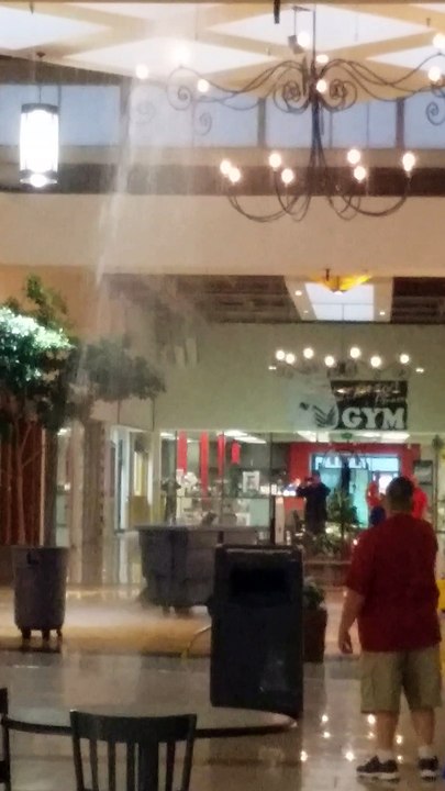 Heavy Rain Falls Through Ceiling