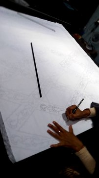 Cara buat batik tulis awalan ( ngeblat ) di Batik Dlidir