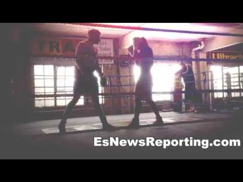 Anthony Joshua vs Klitschko 30 Million Dollar Fight For Dec - AJ vs isaac chamberlain sparring