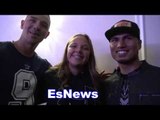 Mikey Garica, Lil Za and Roger Romo at the fights - EsNews Boxing