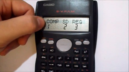 Especificação do modo de cálculo na Calculadora Científica