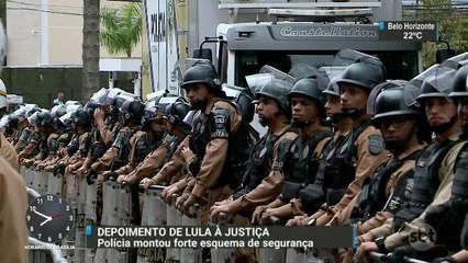 Esquema de segurança montado para depoimento de Lula teve 3 mil agentes
