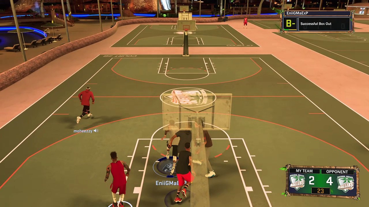 My head was at the shot clock