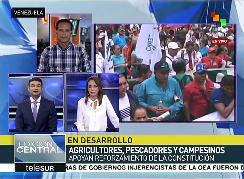 Campesinos venezolanos unen sus voces en favor de la Constituyente