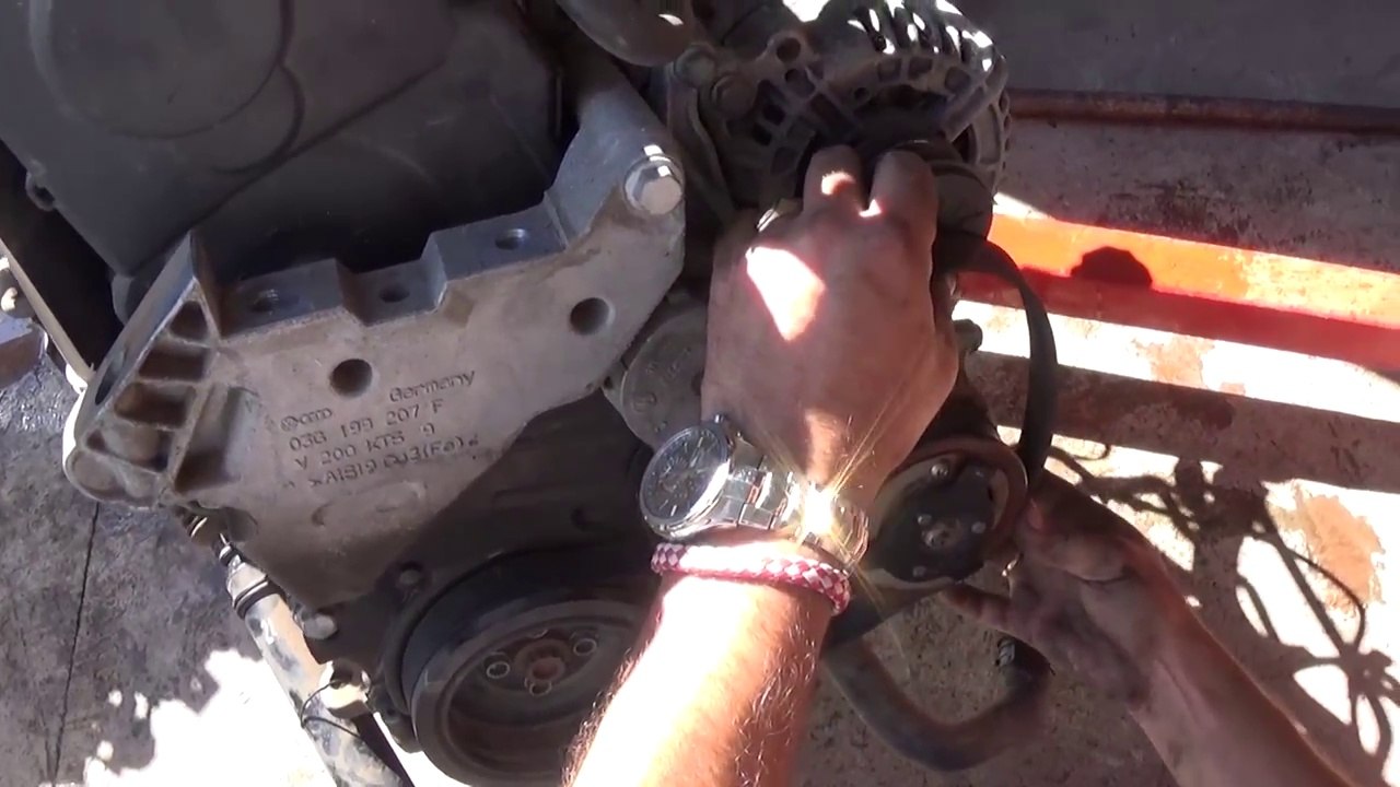 VW GOLF JETTA TDI 1.9 MK5 SERPENTINE BELT DIAGRAM and REPLACEMENT