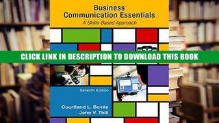 [PDF] Full Download Business Communication Essentials (7th Edition) Read Popular