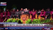 CHAOS- Mix of BOOS & CHEERS as Betsy DeVos Speaks at Bethune-Cookman University Commencement