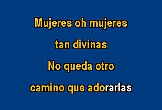 Vicente Fernandez - Mujeres Divinas (Karaoke)
