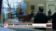 Trump congratulates Moon on election win, planning summit at White House soon