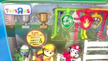 Paw Patrol Pull Back Racers Pups Gift Set Chase, Marshall & Rubble Toy Unboxing