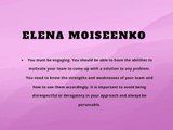 Elena Moiseenko Must Have Skills to Be an Effective Leader