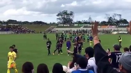 161009ガイナーレ鳥取戦・サンフレッチェ広島試合終了後の挨拶