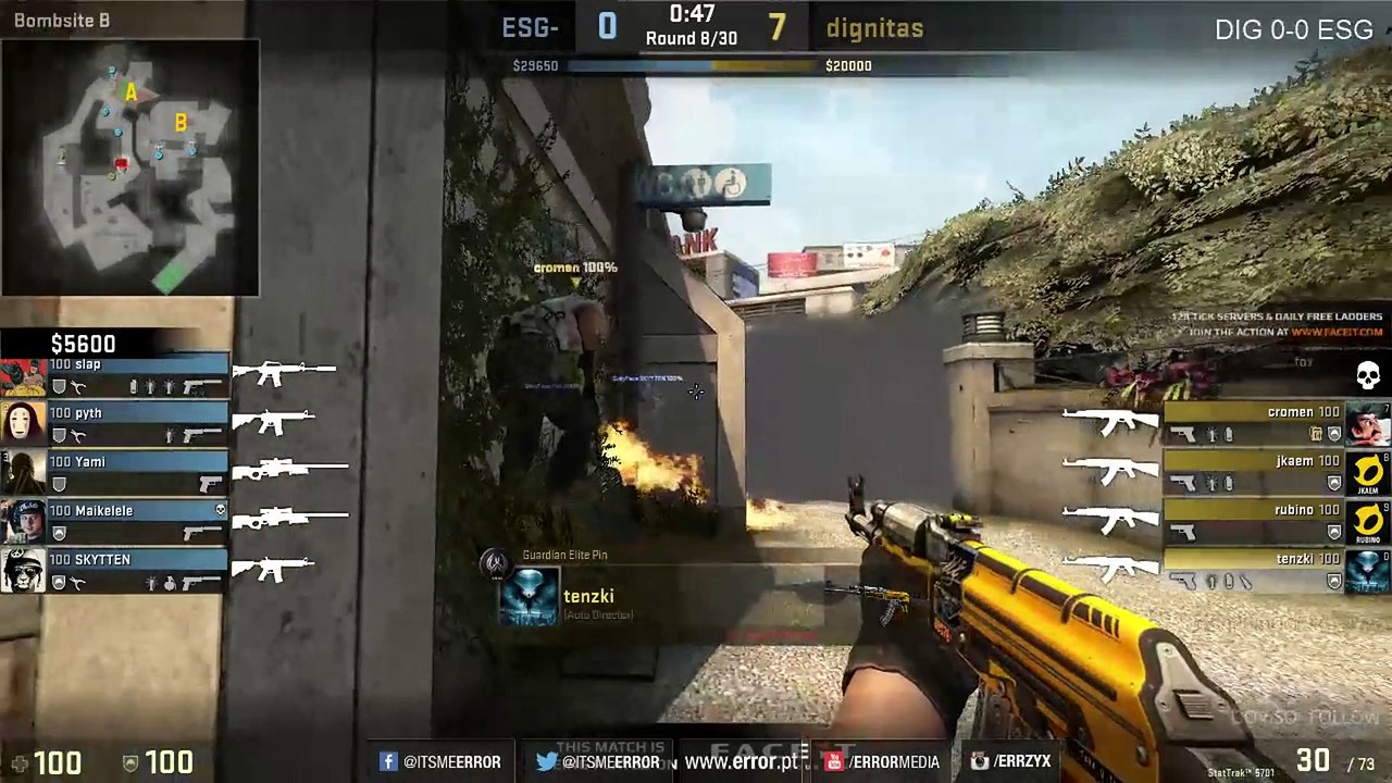 CSGO: Maikelele ace vs. dignitas