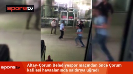 Altay-Çorum Belediyespor maçından önce olay çıktı