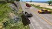 BeamNG drive - Bumpy Road speeding Crashes with Stanced, Lowered Cars