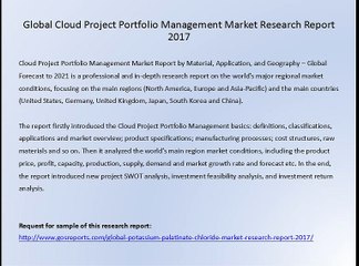Global Cloud Project Portfolio Management Market Research Report 2017