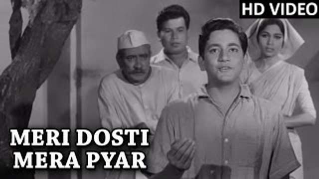 Meri Dosti Mera Pyar Full Video Song | Mohammad Rafi Hit Songs | Dosti Movie Songs 1964
