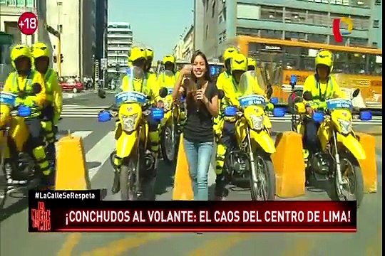 Conductores imprudentes generan caos en el Centro de Lima