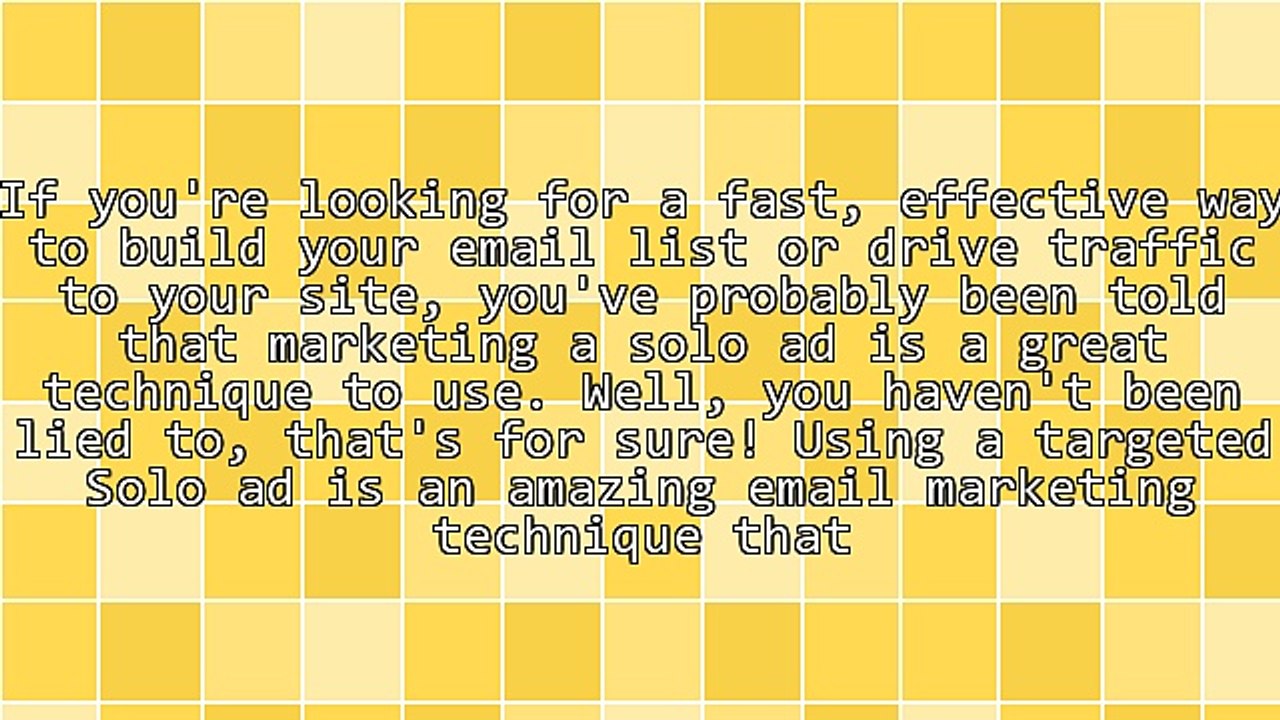 The Solo Ad Secret-What You Need to Know About Solo Ad Marketing