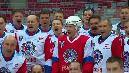 Vladimir Putin plays and wins ice hockey match