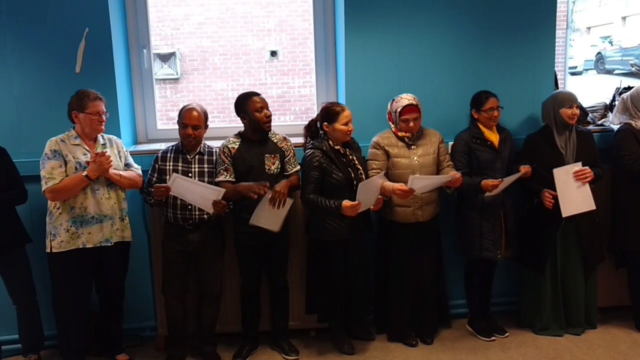 Les premiers diplômés de la formation citoyenneté à l'ASBL Femmes/Hommes à Verviers