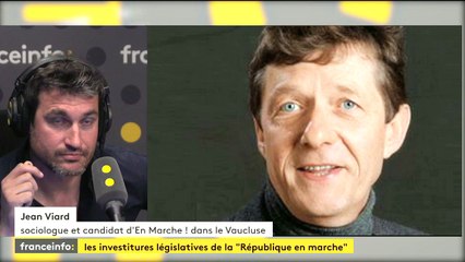 Le sociologue Jean Viard, candidat "La République En Marche" dans le Vaucluse