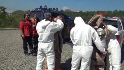 Zonguldak Hastanede Kimyasal Patlama Tatbikatı