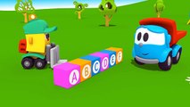 Leo & Lifty Learn Letters! (W) Kids Toy Trucks Cartoons (Lea
