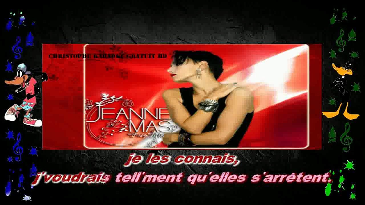 Jeanne Mas - En rouge et noir KARAOKE / INSTRUMENTAL