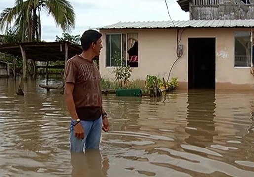 La lluvias continua afectando a zonas de la provincia del Guayas