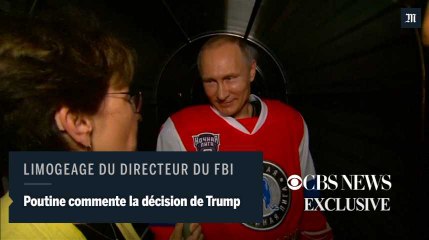En tenue de Hockey, Poutine commente de limogeage du directeur du FBI