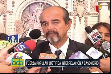 Congreso: reacciones por posible interpelación a ministro Basombrío