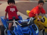 Motorcycle (4 year old on ATV 12 volts versus 7 year old on Motorcycle 36 volts)