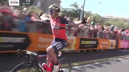 Luka Pibernik célèbre sa victoire trop tôt (Tour d’Italie)